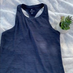Athleta Navy blue racer back tank